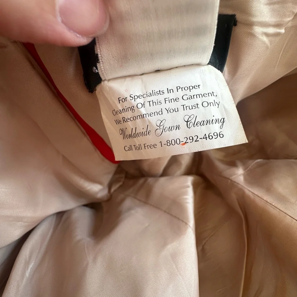 Jovani red prom dress size 10 - Picture 10 of 10